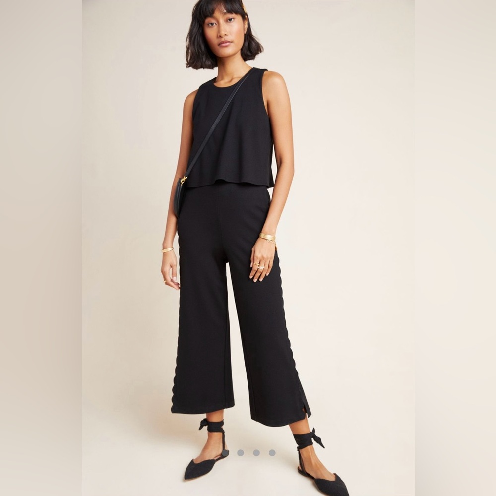 Anthropologie Freya Scalloped Jumpsuit
